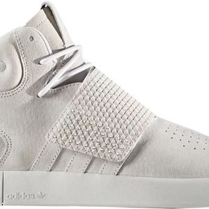 ADIDAS • White High Top Tubular Sneakers • 5.5